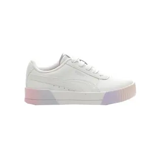 PUMA Kids Girls Carina Fade 2 Lace Up  Sneakers Shoes Casual - White