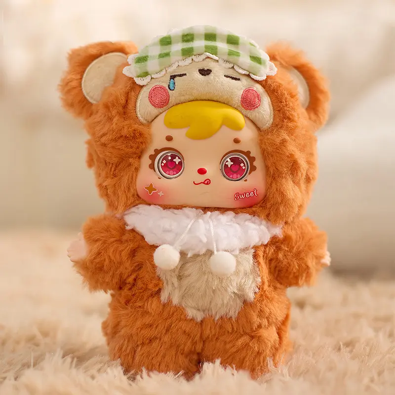 Samuel Surprise Stuffed Animal Keychain - Cute Collectibles Mystery Plush Pendant Blind Box Toy, 6+1 Hidden (4% Chance) Item for Collecting, Fluffy Key Chain Cute Keychain Doll, Great Gift for Girls (1 Random Box), Fluffy Keychain