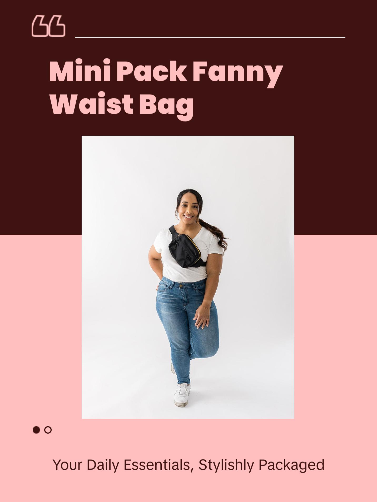 Tushbaby Mini Crossbody Bag for Daily Use, Slim Design, Secure Zip Compartments, Adjustable Fit, Lightweight and Stylish