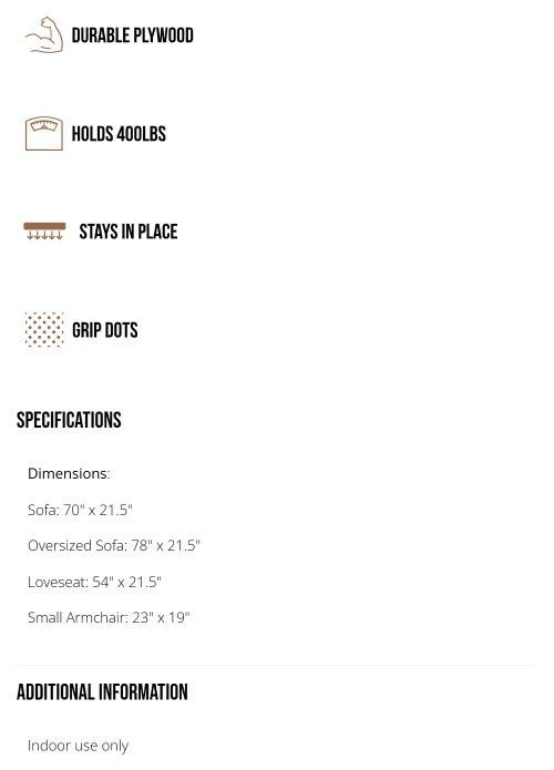 Gorilla Grip Heavy Duty Couch Cushion Support Board to Fix Sagging Sofas, Thick Plywood Boards Add Strong Seat Supports, Stays in Place, Replacement Stuffing Under Couches