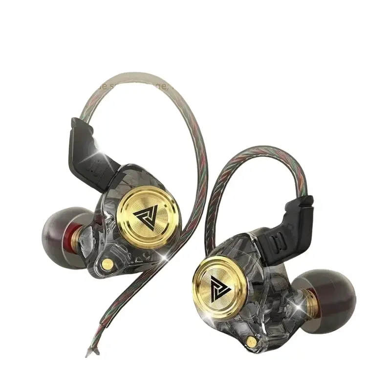 QKZ AK6 3.5mm Wired IEM Earphones - HiFi Sound, Deep Bass Audio Headphone, Budget Electronic Earphones with In Ear Design, Steady Wired Link, Water Resistant Gaming Gear for Gamers, Wired Headset
