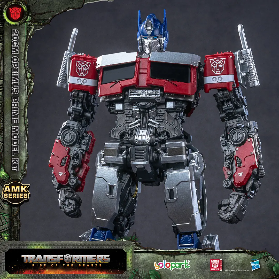 TRANSFORMERS YOLOPARK AMK Series Rise of the Beasts Car to Robot Action Figures - 20cm Pre-assembled Optimus Prime, Bumblebee & Cheetor Model Kits, Figurines for Collectors Ages 8+, Toys & Hobbies Collectibles, Interchangeable Parts, Fans