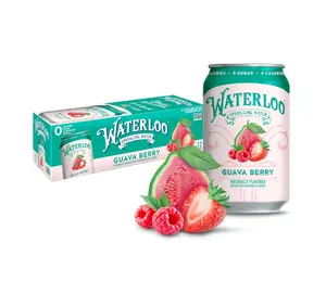 Waterloo Sparkling Water, Guava Berry Naturally Flavored, 12 Fl Oz Cans (Pack of 12) – Zero Calories and Zero Sugar or Sweeteners