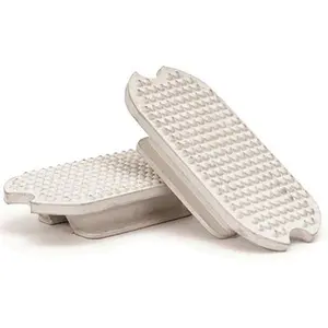 Jeffers Rubber Fillis Stirrup Pads, White, Pair