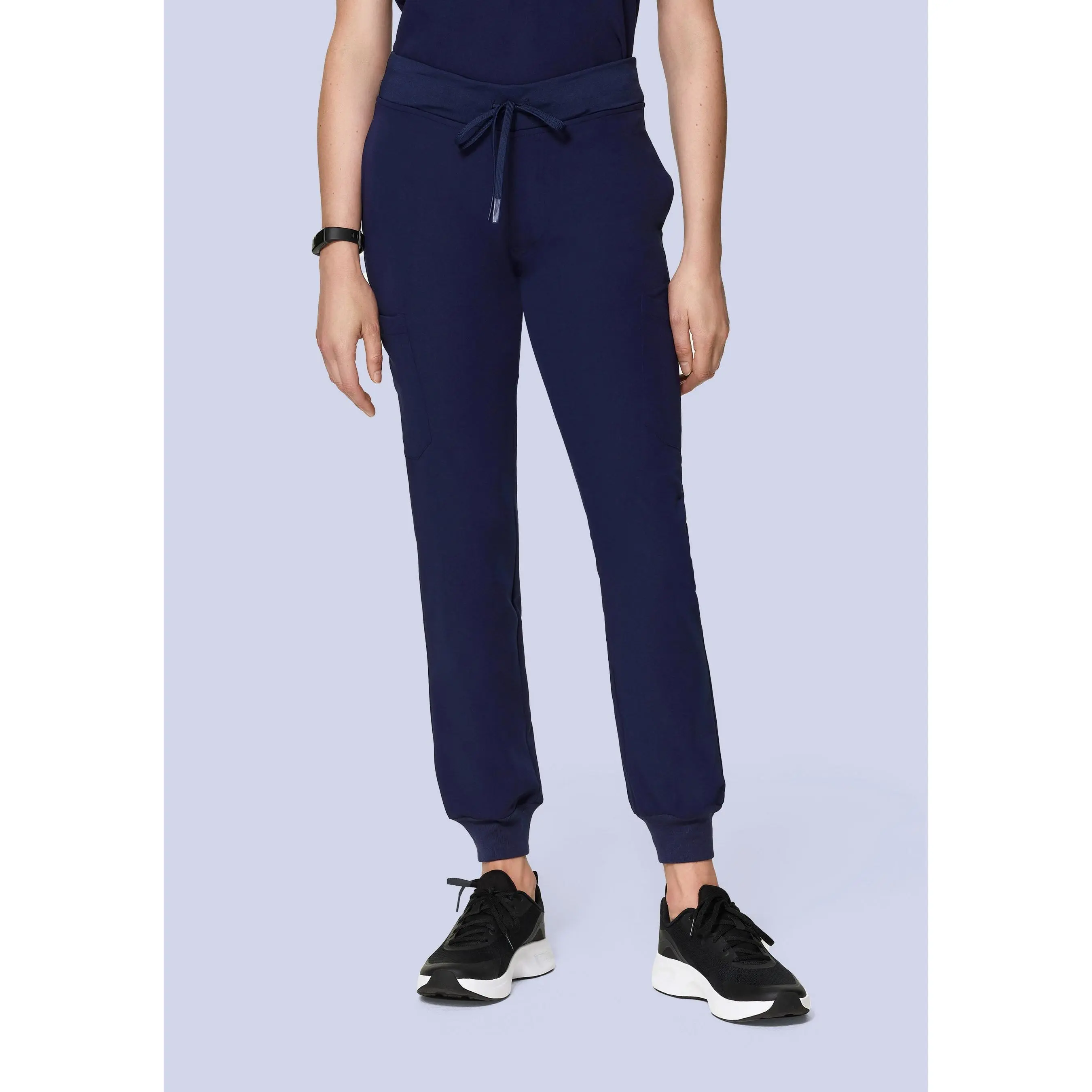 9 Pocket Joggers Navy mandala scrubs