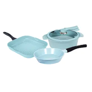 JADECOOK 4 piece Square pan set - BATERIA de 4 piezas con sarten cuadrado de JADE