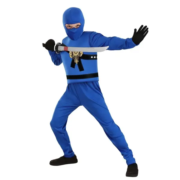 Boy's Blue Ninja Master Costume