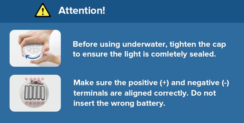 SANSI Poolside Light, Waterproof Color-Changing LED Light for Swimming Pool, Pond, Garden & Shower, Magnetic Mount, RF Remote, Battery-Powered Underwater Lighting Outdoor Decorative