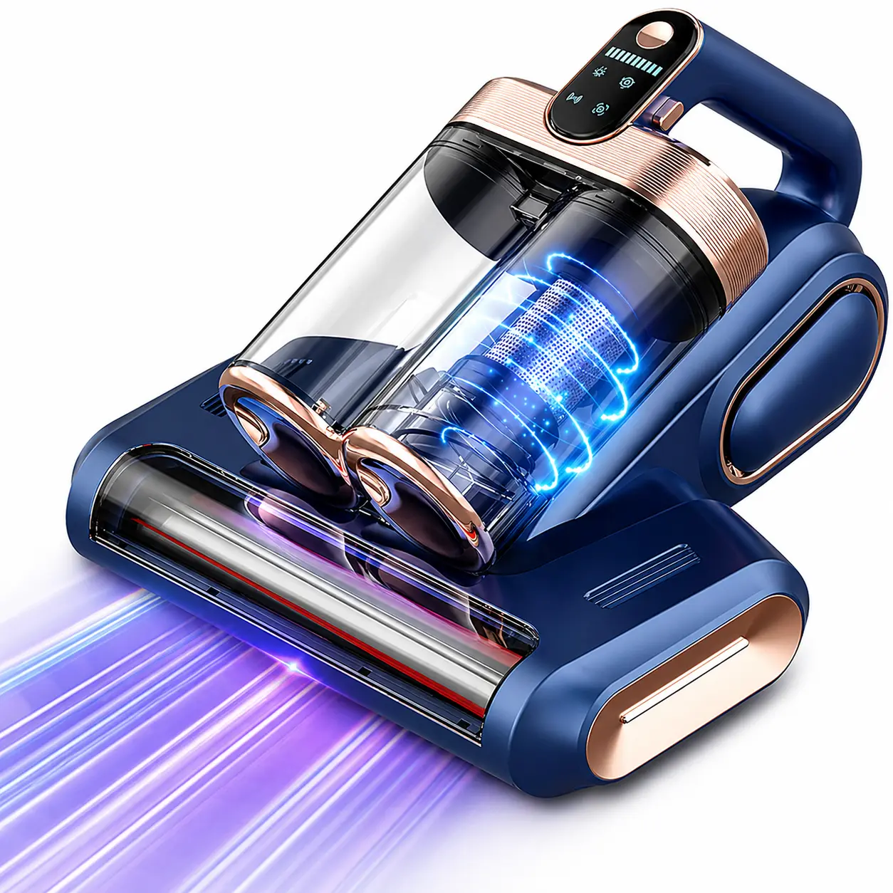 Cordless Rechargeable Vacuum Cleaner - 13000pa Cordless Dust Suction, 120V Battery Powered, UV-C Sterilizer, Lightweight, Mini Bin, Indoor Allergen Removal for Beds, Nursery, Rechargeable Wireless Vacuum, Cordless Handheld Vacuum