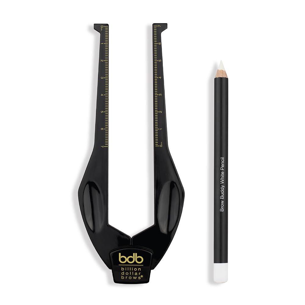 Billion Dollar Beauty Brow Buddy Kit with Ruler for Makeup Application