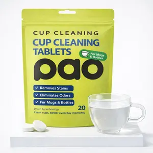 Cleaning Tablets for Stainless Steel Cups, Tumblers & Water Bottles – Deep Clean, Removes Stains & Odors