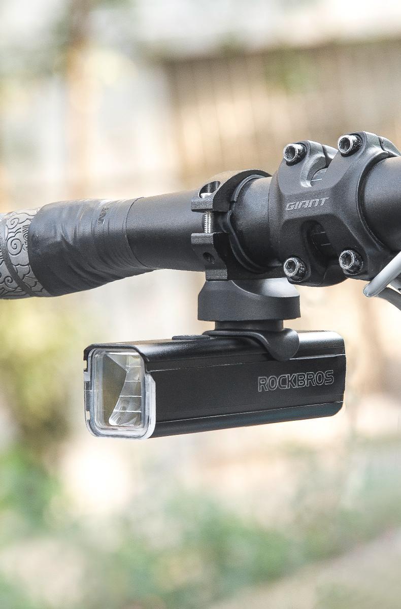 ROCKBROS Bike Light 1000 Lumens USB Rechargeable Bike Headlight Led IPX6 Waterproof Bike Front Light 5 Modes Aluminum Alloy Super Bright Bike Light for Night Riding
