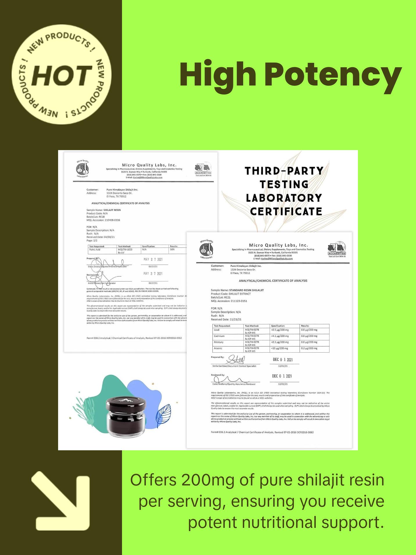 Pure Shilajit Resin with Spoon, High Nutritional Potency, Plant-Derived Trace Minerals & Fulvic Acid