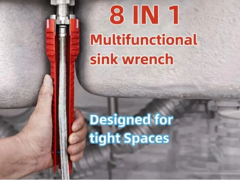 Multifunctional Plumbing Tool Set with Sink Wrench