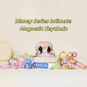 Disney Intimate Magnetic Hanging Keychains,Cute, Strong and Portable,Perfect Gift for Disney Lovers,Keychain & Bag Hanging Decor Type, Features Magnetic Design for Easy Attachment and Lovely Disney Characters,Holiday Gift Birthday Gift Party Gift(1pc)