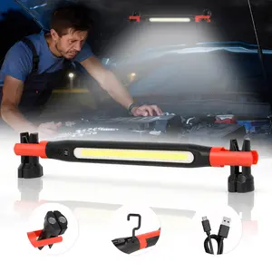 NovaRHome Valentine’s Day Gifts – Engine compartment work light strip, magnetic light strip with hook, 2000mAh battery life of 3-5 hours, red and white dual color temperature, single pack, suitable for mechanics, car repair, and garage use.