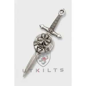 Kilt Pin – Inverloch, Irish Shamrock Crest
