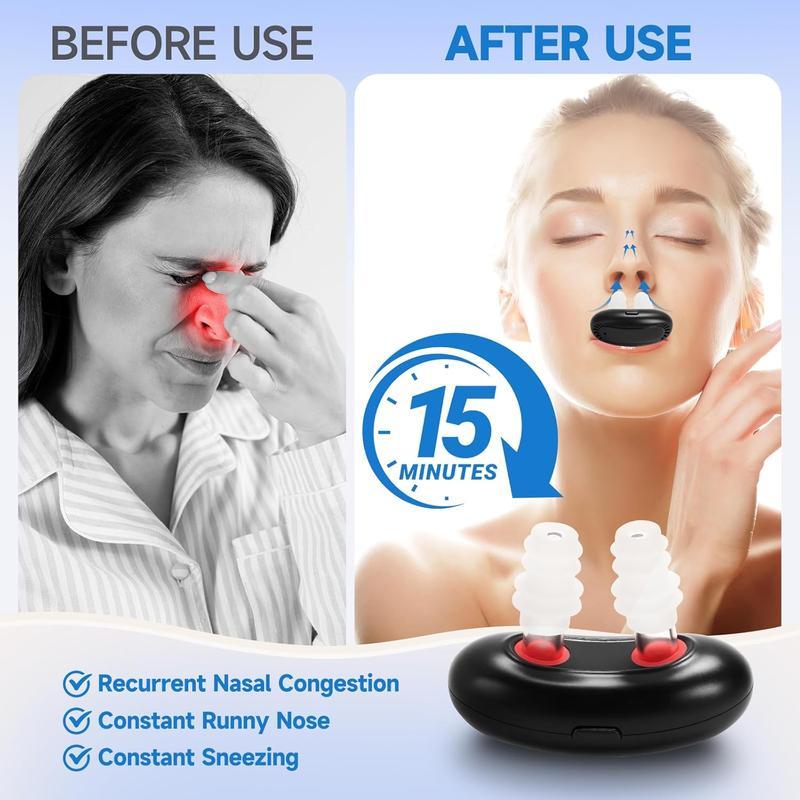 Red Light Therapy for Nose, RespiRelief Red Light Nasal Therapy Instrument, RespiRelief Red Light Nasal Therapy Device, Red Light Therapy for Nose