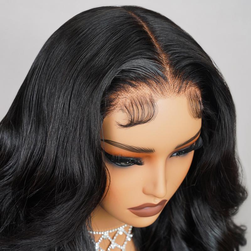 【Blend】TESLAL Wear It and Go Glueless Wig Pre Cut HD Lace 6X6X1 Lace Wig 180% Density Body Wave Adjustable Straps Pre-Plucked Wig Soft And Affordable