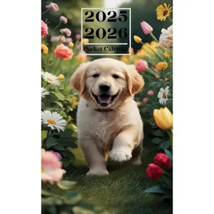 pocket calendar 2025-2026: Monthly Planner For Purse Small Size 2-Year Agenda From January 2025 To December 2026 with Inspirational Quotes / Dog cover Paperback – August 6, 2024