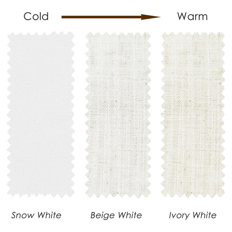 Twopages Liz Faux Linen Pinch Pleat Curtain Panel 52" Wide White Unlined Darkening Drapes for Bedroom & Living Room Privacy Protection Adjustable Hooks Included Festive New Year Curtains Gift for Home Decor Ideas 2026 Lunar New Year