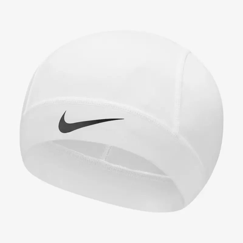 Nike Pro Unisex White Sports Cap - Lightweight Skull Cap, Athletic Hat, Quick Dry Running Workout Headwear for Adult Sports Activities
