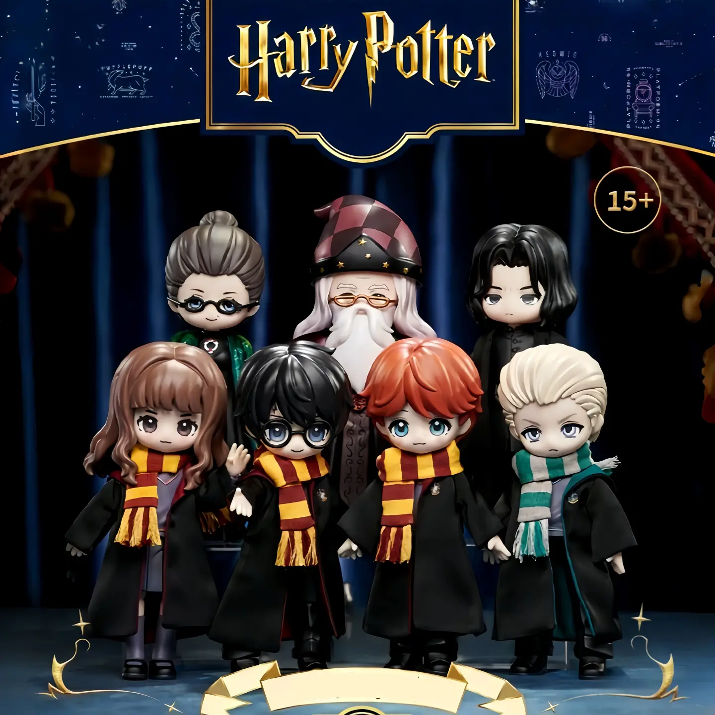 Harry Potter and The Sorcerer’s Stone Chibi MJD Blind Box Doll, Articulated Figurine Dolls, Cloth Outfit Cute Collectibles, Action & Toy Figure Gift