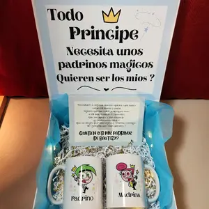 Godparents Proposal Set of Two 11oz Mugs for Drinks Reuse Drinkware Personalized Cute Design Meaningful Gift for Future Godparents