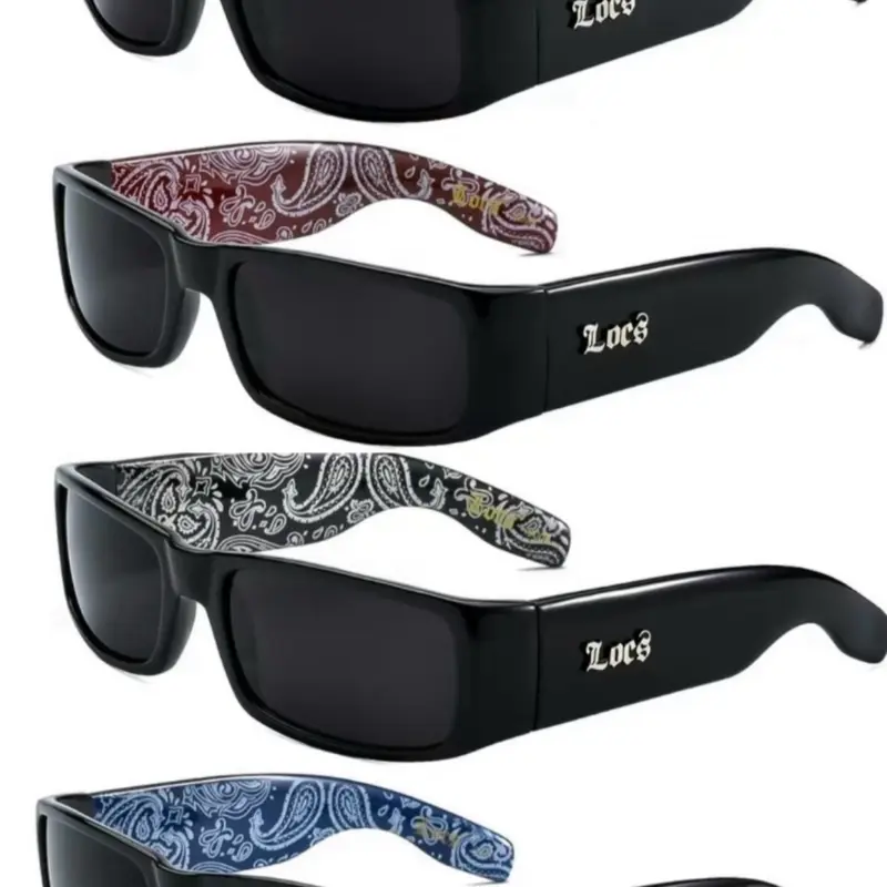 LOCS BANDANA sunglasses | classic gangster Cholo Mad Dog OG Eyewear tik tok shop glasses Trendy Shades Polarized Wrap Around