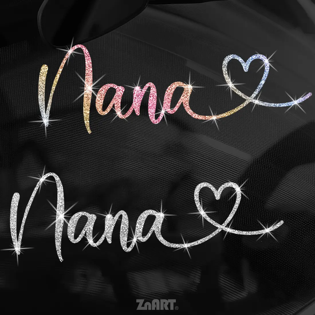 1PC Nana-themed Vinyl Glitter Sticker, Waterproof and UV-resistant, Suitable for Vehicles, Notebooks and Glass Surfaces, Cover Scratches, Easy To Apply, Effortlessly Removable Without Residue, Universal Car Sticker, Car Decals
