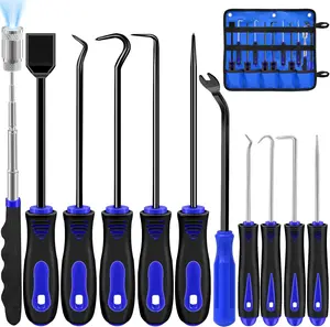Hook and Pick Tool Set with Scraper and Magnetic Telescoping Tool Kit for Electronics Maintenance Pick Tools Automotive Repair-11pcs Set
