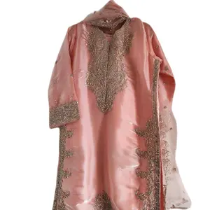 3-piece  Pakistani Sheesha Silk Party Wear Suit