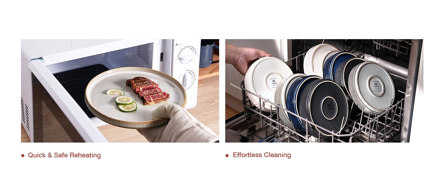 Famiware Star Series 4-piece Stoneware 12-oz Coffee Mug Set Stylish, Matte Dark Charcoal