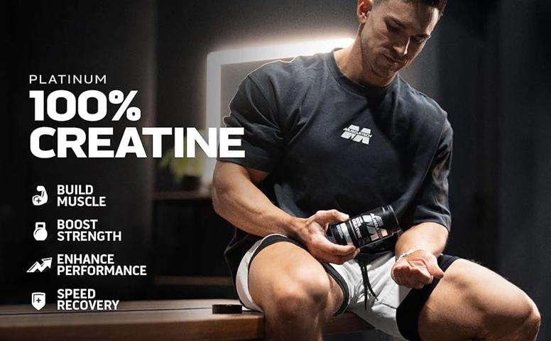 MuscleTech Platinum Creatine Monohydrate Capsules - Creapure Creatine Pre & Post Workout Muscle Strength, Muscle Recovery & Energy Boosting