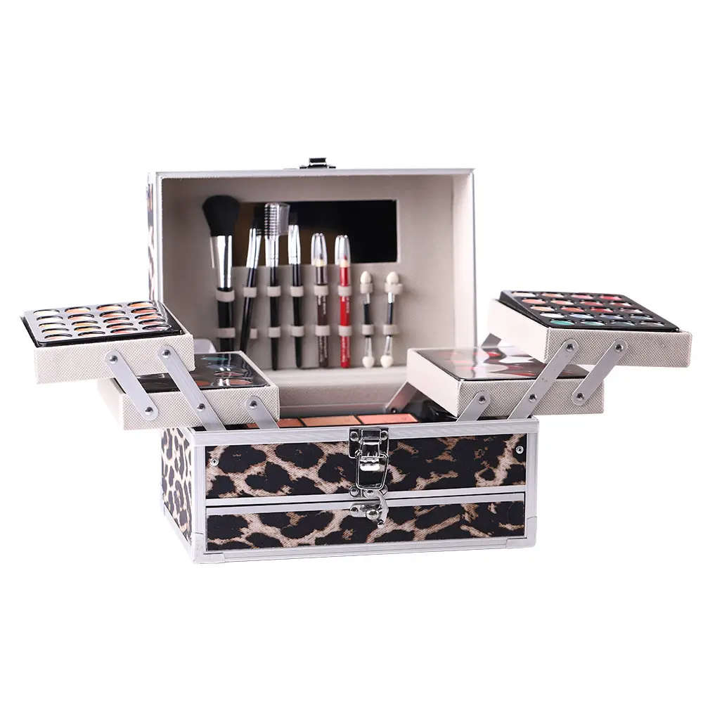 Makeup Set Full Face European and American Eyeshadow Blush Leopard Print Combination Makeup Palette Face Makeup Sets