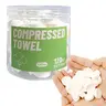 120 Pcs Mini Compressed Towels, Disposable Face Compressed Towel, Compressed Cotton Hand Wipe, Camping Towel, Portable Compressed Coin Tissue for Travel/Home/Outdoor Activities