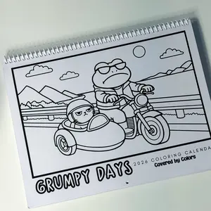 Grumpy Days - 2026 Coloring Calendar