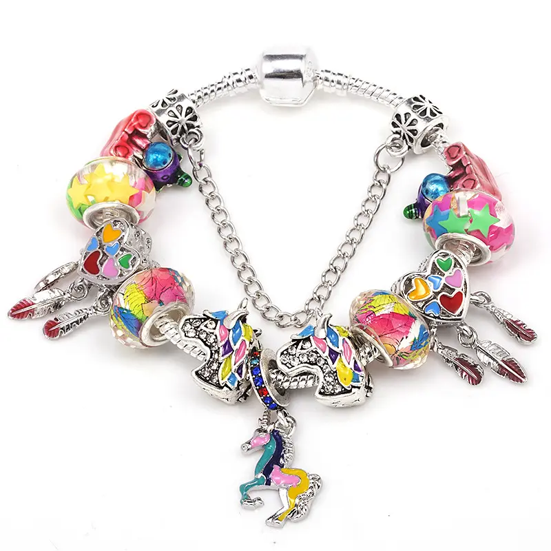 Women's Elegant Light Luxury Beaded Dreamcatcher Bracelet with Removable Charm, Female Beaded Detail Bracelets & Bangles, Arm Candy Fashion Costume Jewelry Accessories, Arm Candy Accessories, Beads