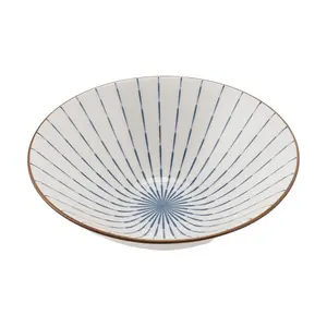 Golden Lion 8-Inch Japanese Ramen Bowl, Large Ceramic Noodle Soup Bowl, Versatile Rice Bowl for Pho, Udon, Soba, Cereal, and Serving