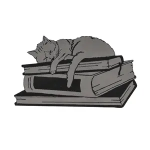 Puss on Books Graphic Bookmark