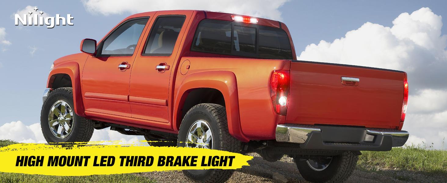 Nilight Third Brake Light Tail High Mount 3rd Stop Cargo Reverse LED Lights Red Lens Compatible with Chevy Colorado and GMC Canyon 2004 2005 2006 2007 2008 2009 2010 2011 2012 Pickup Truck Nilight Third Brake Light Tail High Mount 3rd Stop Cargo Reverse LED Lights Red Lens Compatible with Chevy Colorado and GMC Canyon 2004 2005 2006 2007 2008 2009 2010 2011 2012 Pickup Truck