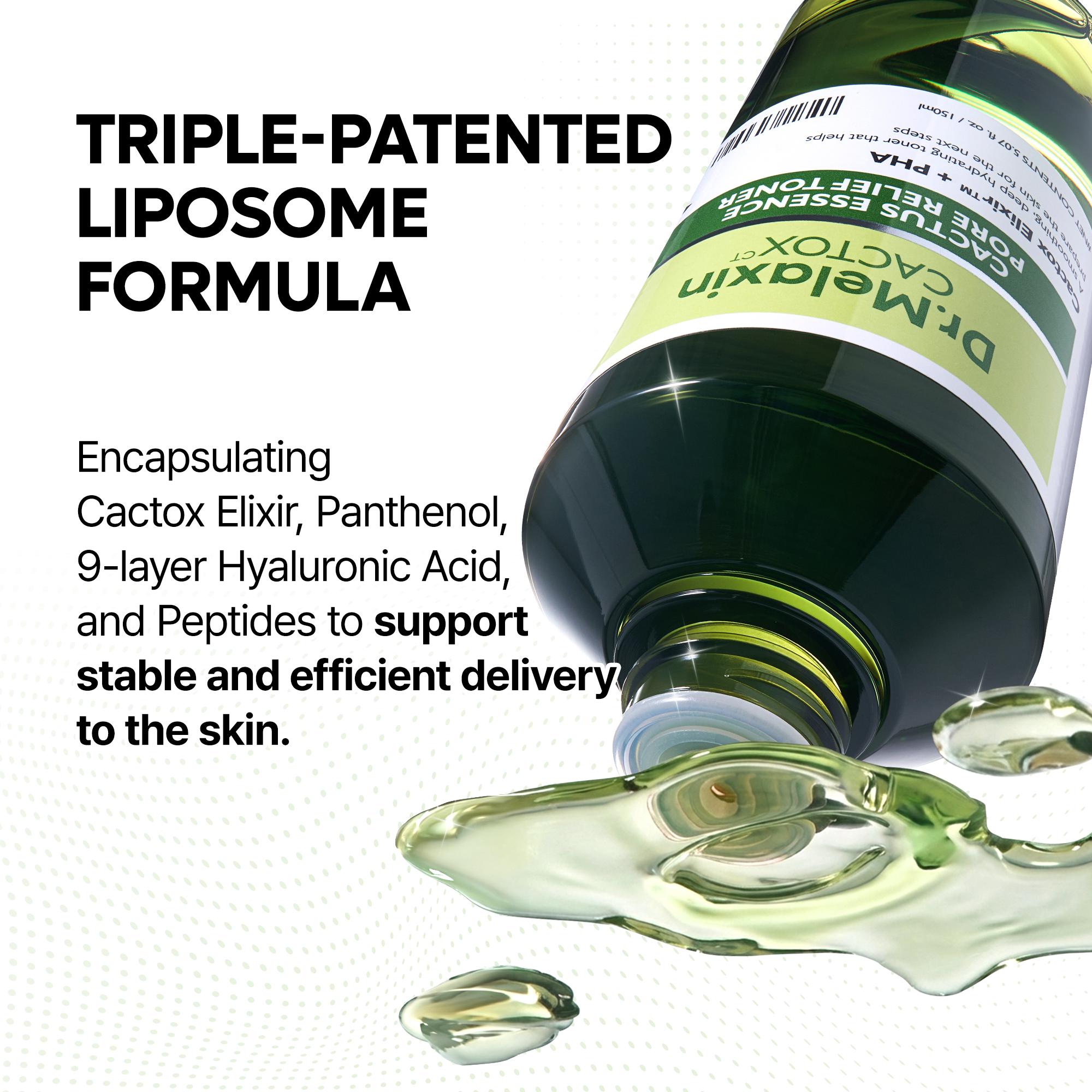 [Dr.Melaxin Official] CACTOX Essence Pore Relief Toner with Cactus Cooling for Rough Skin Texture & Dehydrated Pore Care