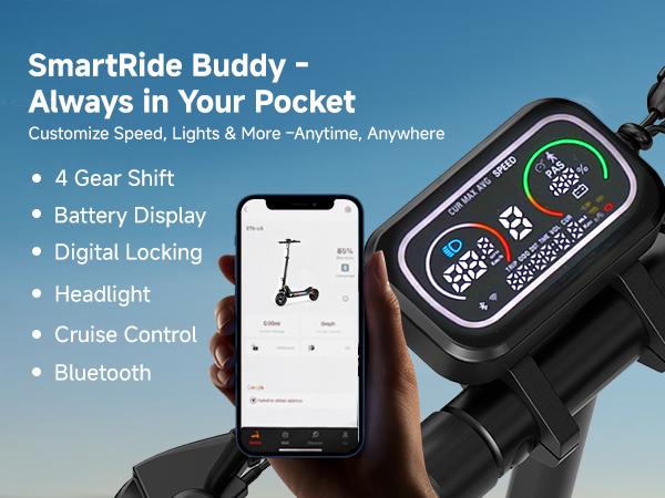 【New-in】High-end Electric Scooter for Adults, 1000W/800W Powerful Motor, 31MPH/25MPH, 31Miles/25 Miles Max Range, 10"/8.5'' Pneumatic Tires, APP Control, Dual Suspension & Dual Braking, Portable Electric Scooter Adults