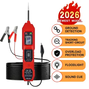 2026 Newest Automotive Circuit Tester Pen – DC 6-24V Power Probe with Ground Detection, Short-Circuit Tracking, Overload Protection, Floodlight & Sound Cue, Professional Electrical System Diagnostic Tool for Cars, Trucks & SUVs