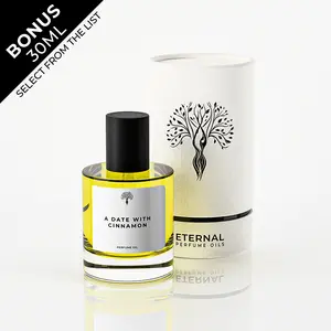 Eternal Perfume Oils - A Date with Cinnamon Perfume Oil, Warm & Spicy Scent for Men & Women | 50ml with Bonus 30ml Bottle of Your Choice Eternal Perfume Oils - A Date with Cinnamon Perfume Oil, Warm & Spicy Scent for Men & Women | 50ml with Bonus 30ml Bottle of Your Choice