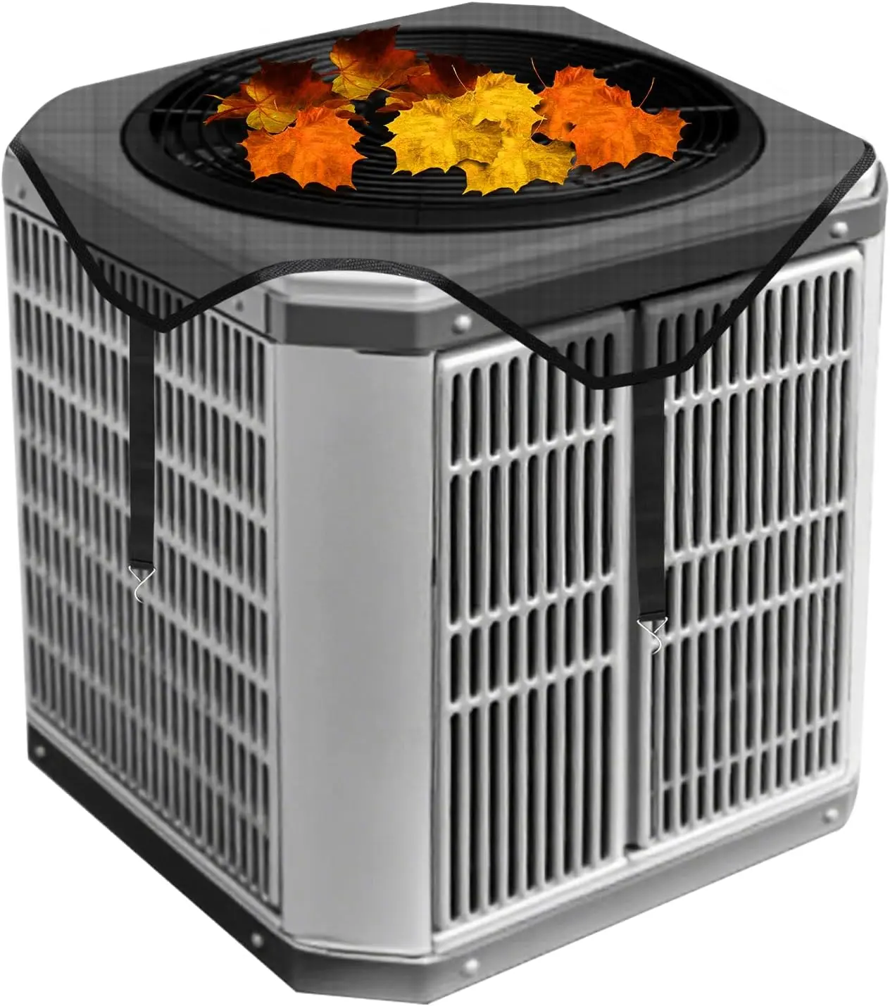 Waterproof Modern Outdoor Central Air Conditioner Cover, 36'' x 36'' Breathable Mesh Defender for Outside AC Units, HVAC Heat Pump Condenser Universal Top Cover