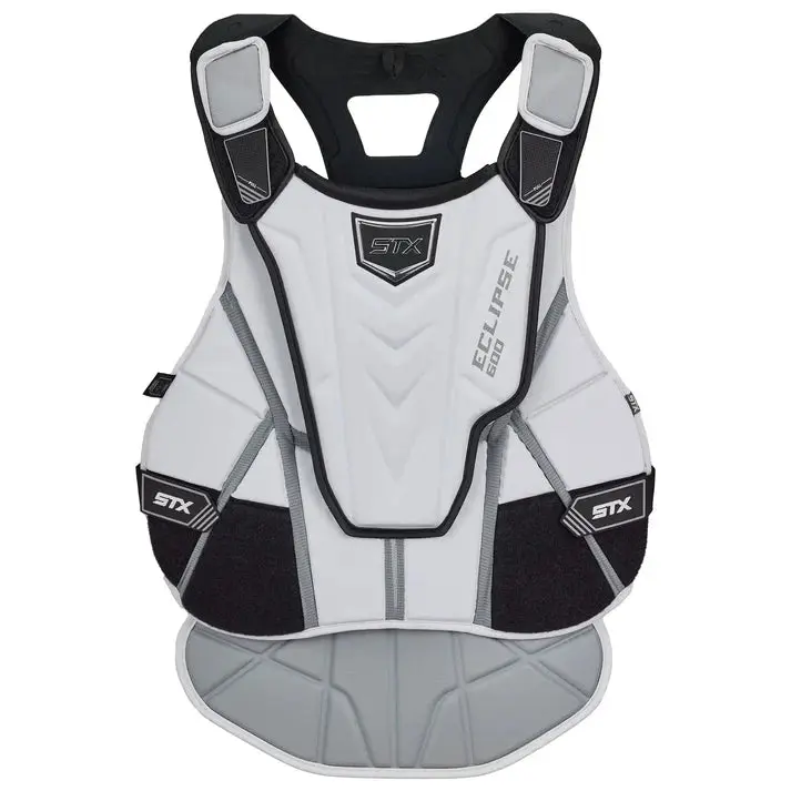 STX Eclipse 600 Chest Protector, Adjustable Support Strap Protective Gear for Sports & Outdoor Activities, Flexibility, Low Profile, Adjustable Guards Protective Gear, Compression-Molded Design