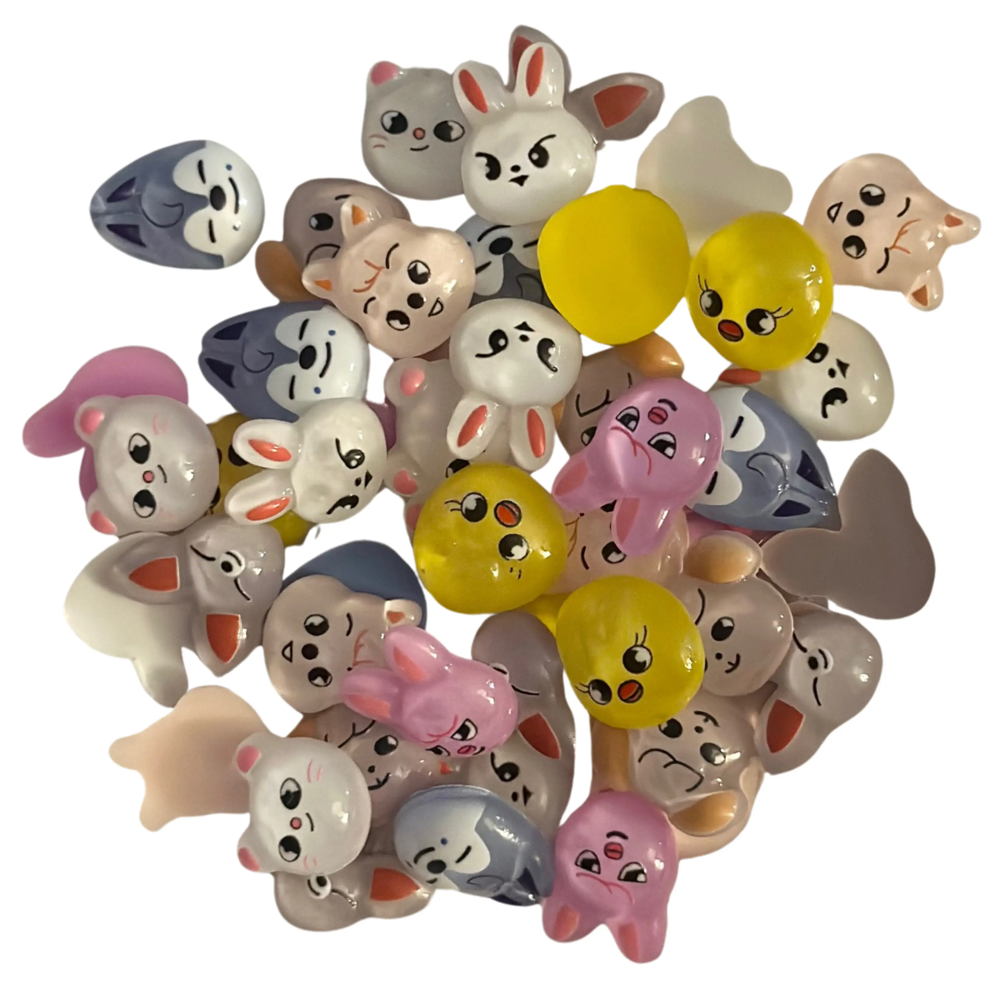 16S Resin 3D Cartoon Animal Heads charms nail resin charms - 16mm
