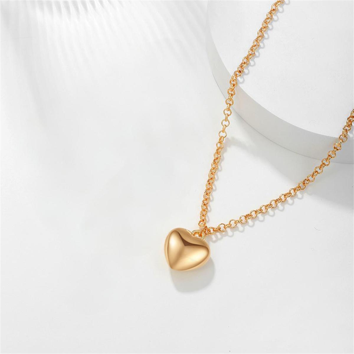 Delzzad Elegant Love Heart Pendant Necklace Chain Daily Costume Jewelry Accessories Perfect Birthday Wedding Engagement Anniversary Gifts for Women Delzzad Elegant Love Heart Pendant Necklace Chain Daily Costume Jewelry Accessories Perfect Birthday Wedding Engagement Anniversary Gifts for Women