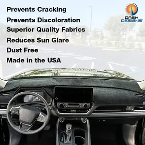 Custom Fit Dash Cover for Cars, Trucks & SUVs – Brushed Suede Material – Sun Glare Reduction, UV & Crack Protection – Compatible with Airbags & Sensors – Made in USA - Add Vehicle Info At Checkout